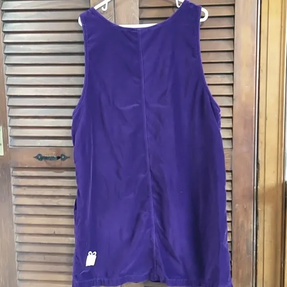 Vintage Quacker FactoryJumper Dress Tunic Size large Purple Presents Gifts - Picture 10 of 10